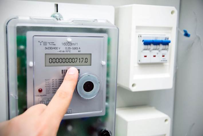 Photography of an electric Power Meter